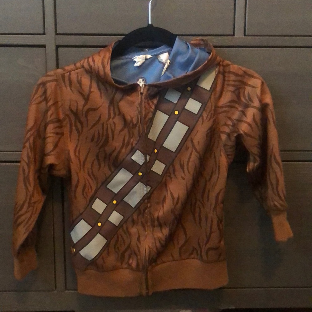 Disney Chewbacca zip up hoodie xs 4/5
